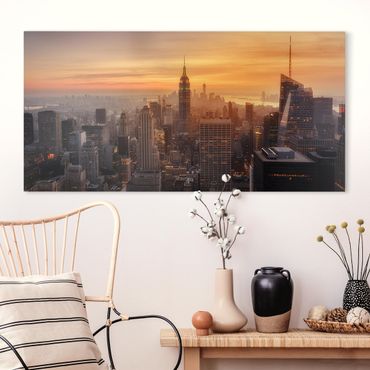 Impression sur toile - Manhattan Skyline Evening