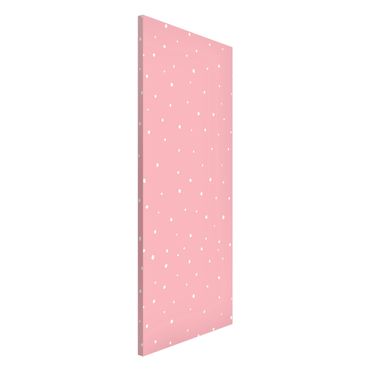Tableau magnétique - Drawn Little Dots On Pastel Pink