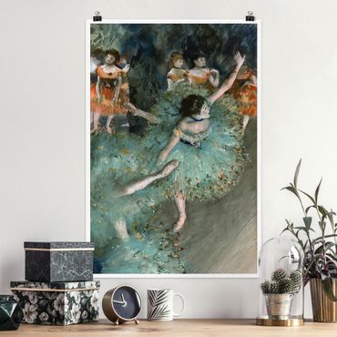 Poster reproduction - Edgar Degas - Dancers in Green