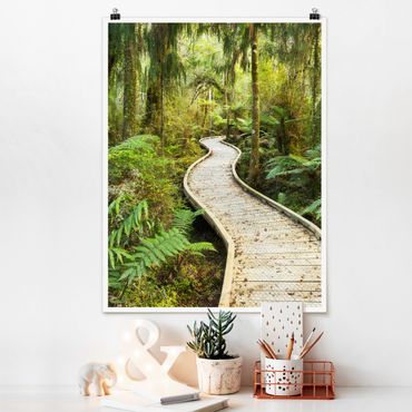 Poster forêt - Path In The Jungle