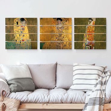 Impression sur bois - Gustav Klimt - Portraits