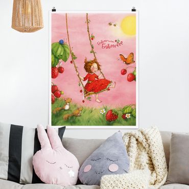 Poster chambre enfant - Little Strawberry Strawberry Fairy - Tree Swing