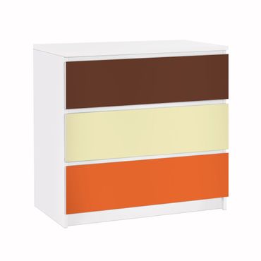 Papier adhésif pour meuble IKEA - Malm commode 3x tiroirs - Colour Set Autumn