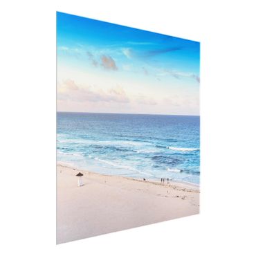 Tableau en verre - Cancun Ocean Sunset