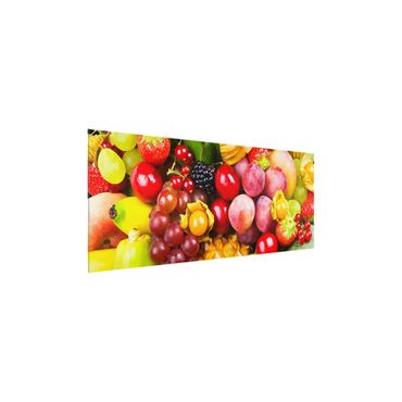 Tableau en verre - Colourful Exotic Fruits