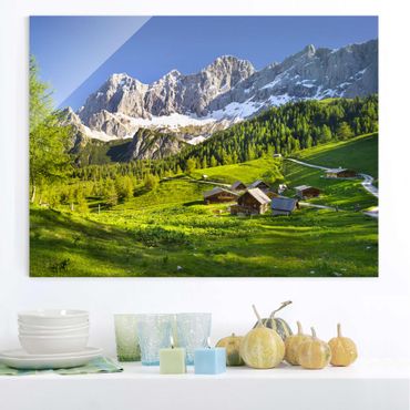 Tableau en verre - Styria Alpine Meadow