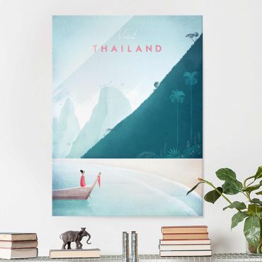 Tableau en verre - Travel Poster - Thailand