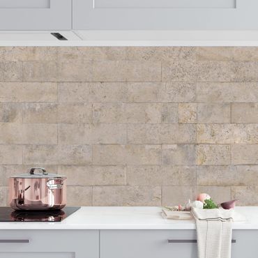 Revêtement mural cuisine - Brick Wallpaper Concrete