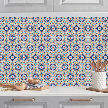 Revêtement mural cuisine - Oriental Patterns With Colourful Stars