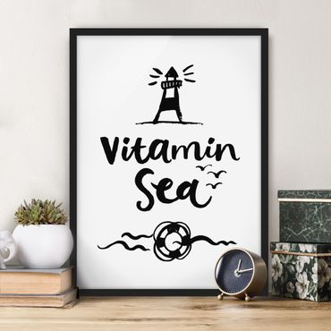 Poster encadré - Vitamin Sea