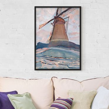 Poster encadré - Piet Mondrian - Windmill