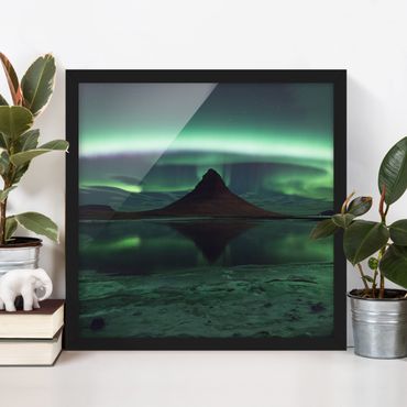 Poster encadré - Northern Lights In Iceland