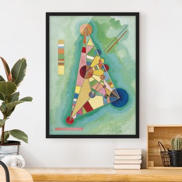 Poster encadré - Wassily Kandinsky - Variegation in the Triangle
