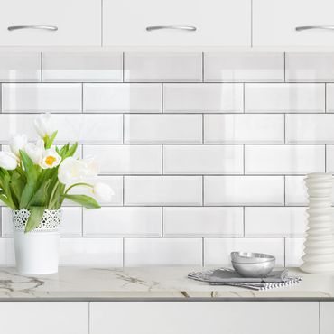 Revêtement mural cuisine - White Ceramic Tiles