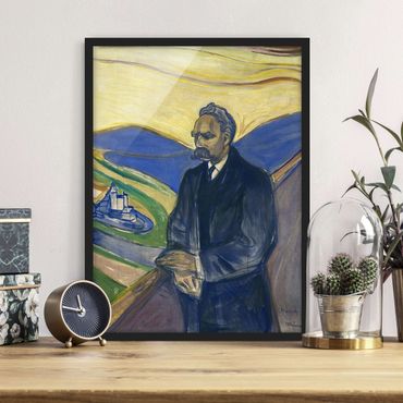 Poster encadré - Edvard Munch - Portrait of Friedrich Nietzsche