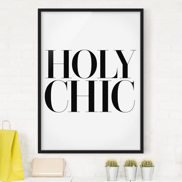 Poster encadré - Holy Chic