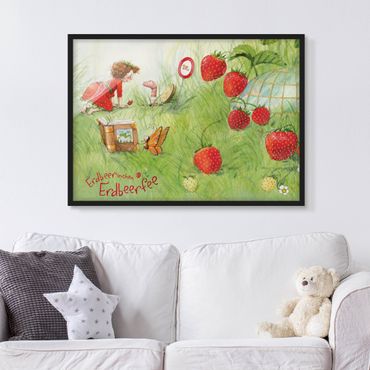 Poster encadré - Little Strawberry Strawberry Fairy- With Worm Home
