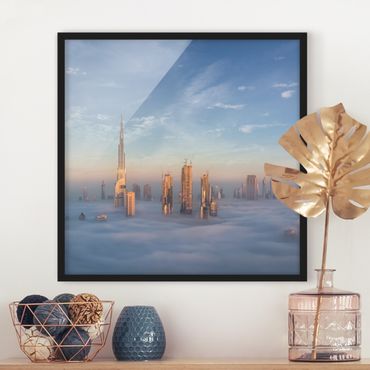 Poster encadré - Dubai Above The Clouds