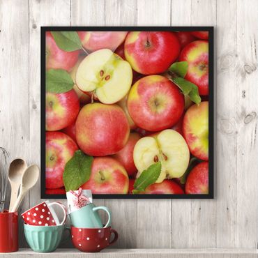 Poster encadré - Juicy apples