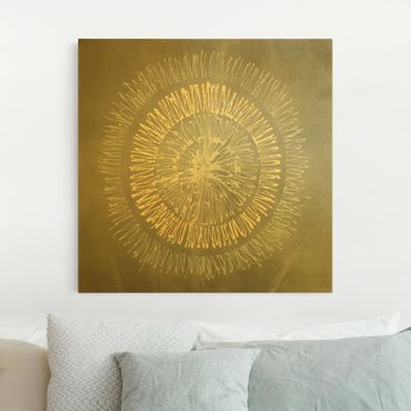 Tableau sur toile or - North Star Grey Gold II