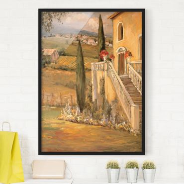 Poster encadré - Italian Countryside - Porch