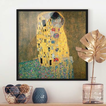 Poster encadré - Gustav Klimt - The Kiss
