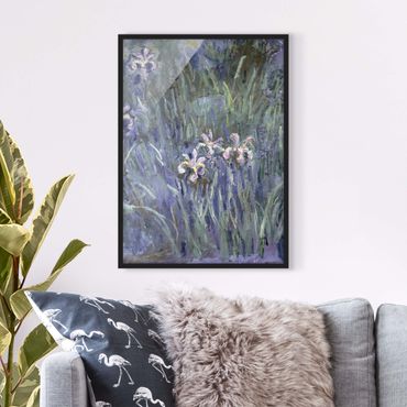 Poster encadré - Claude Monet - Iris