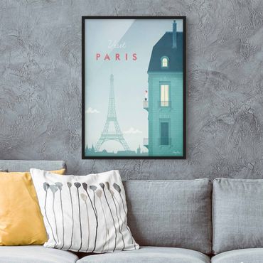 Poster encadré - Travel Poster - Paris