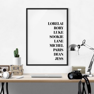 Poster encadré - Favorite Series - Gilmore Girls