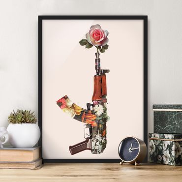 Poster encadré - Weapon With Rose