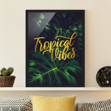 Poster encadré - Jungle - Tropical Vibes