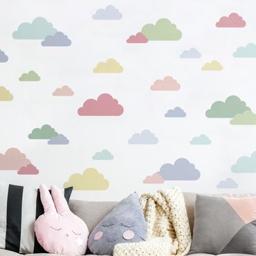 Sticker mural - 40 Clouds Pastel Set