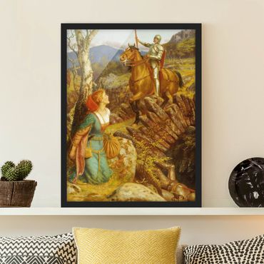 Poster encadré - Arthur Hughes - The Overthrowing of the Rusty Knight