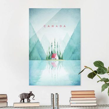 Tableau en verre - Travel Poster - Canada