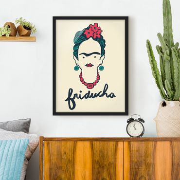 Poster encadré - Frida Kahlo - Friducha