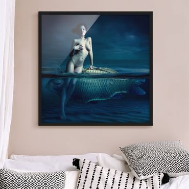 Poster encadré - Nude With Fish