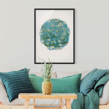 Poster encadré - WaterColours - Vincent Van Gogh - Almond Blossom