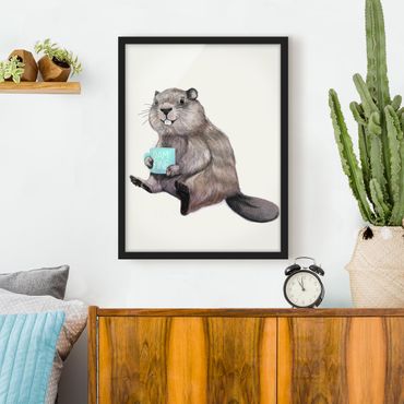 Poster encadré - Illustration Beaver Wit Coffee Mug