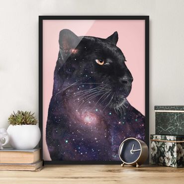 Poster encadré - Panther With Galaxy