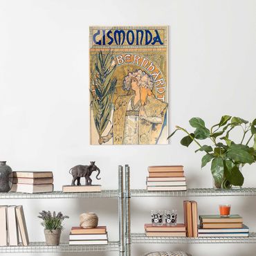Tableau en verre - Alfons Mucha - Poster For The Play Gismonda
