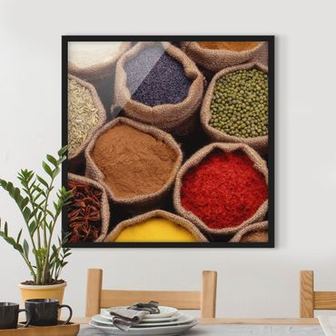 Poster encadré - Colourful Spices