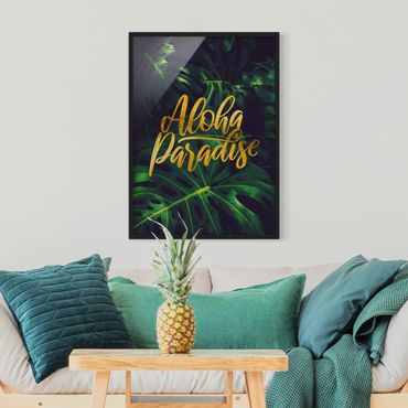 Poster encadré - Jungle - Aloha Paradise