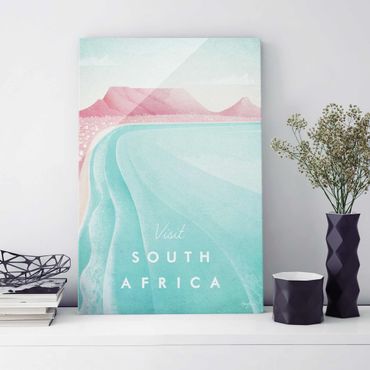 Tableau en verre - Travel Poster - South Africa