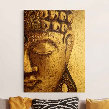 Tableau sur toile or - Vintage Buddha