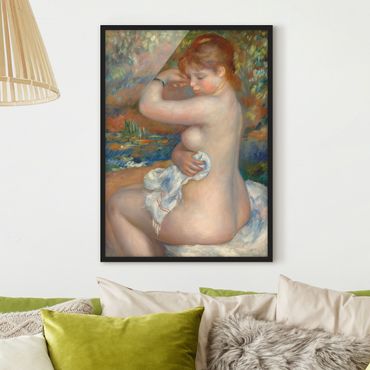 Poster encadré - Auguste Renoir - After the Bath