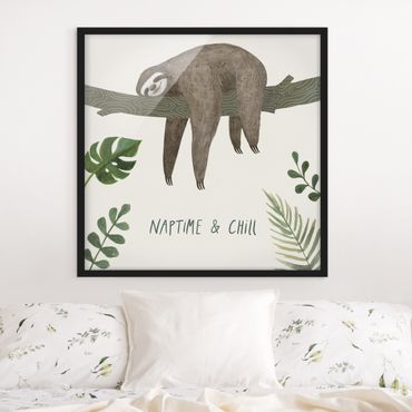 Poster encadré - Sloth Sayings - Chill