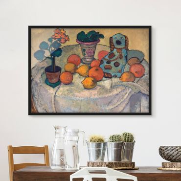 Poster encadré - Paula Modersohn-Becker - Still Life With Oranges And Stoneware Dog
