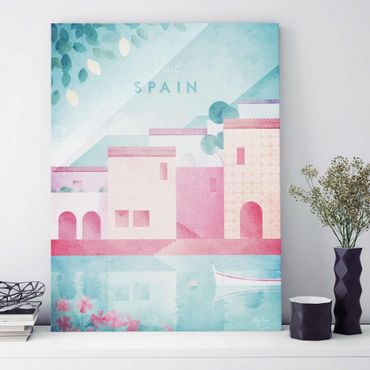 Tableau en verre - Travel Poster - Spain