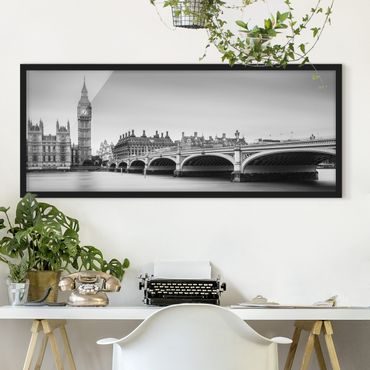 Poster encadré - Westminster Bridge And Big Ben