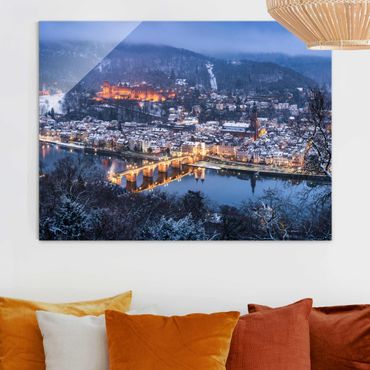 Tableau en verre - Heidelberg In The Winter